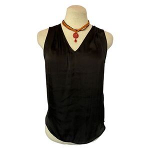 Banana Republic Black Satin Tank Size XS